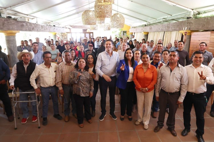 Alfonso Martínez se reúne con líderes sociales y del campo en Maravatío