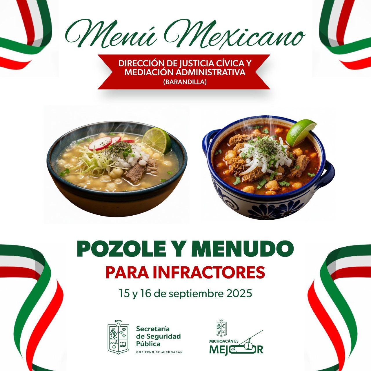 Pozole y menudo, para quiénes caigan a Barandilla días 15 y 16