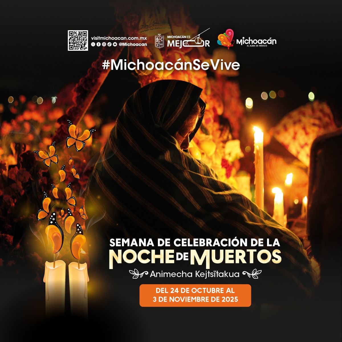 Vive la Semana de Noche de Muertos en Michoacán; estas son las actividades del 24 de octubre al 2 de noviembre