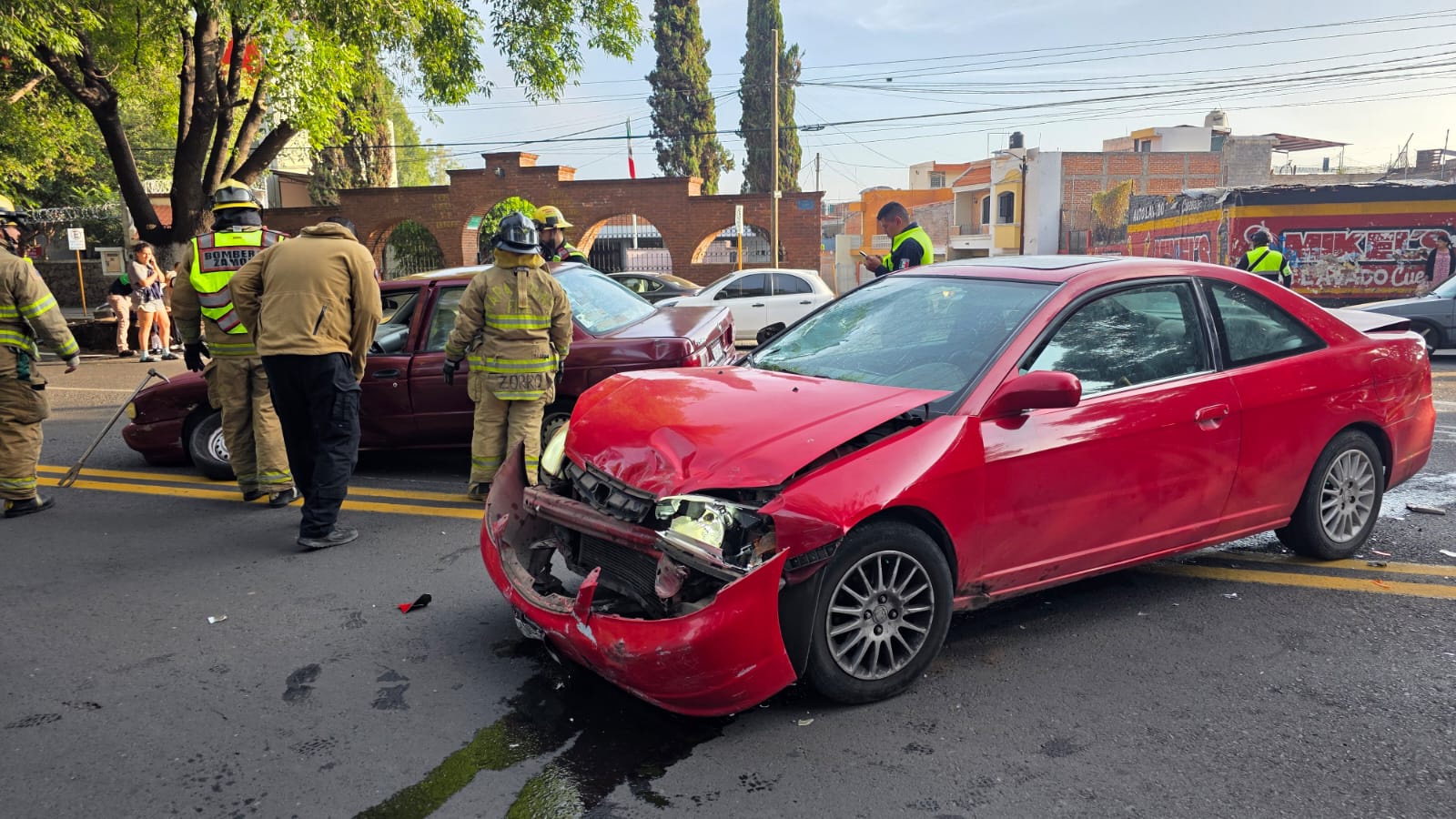 Dos lesionados tras aparatoso choque en Zamora