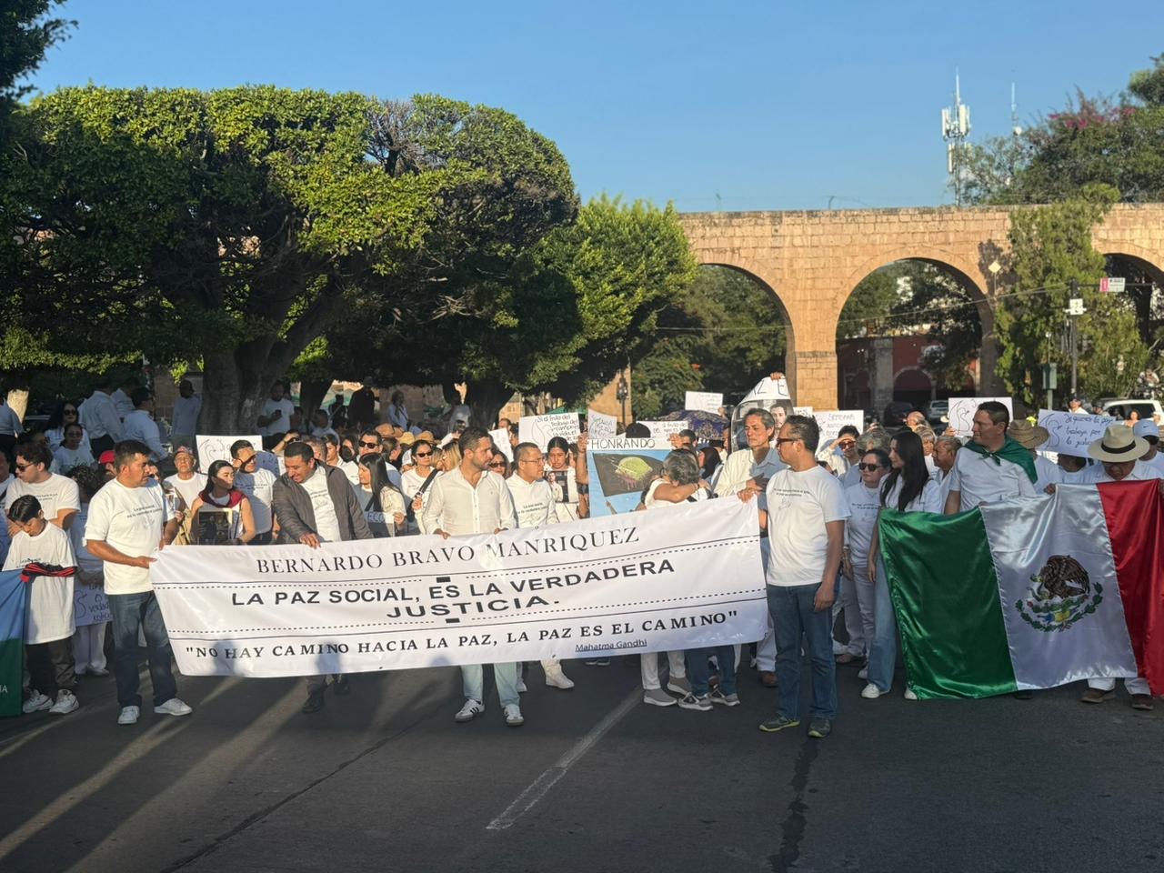 “La paz social, es la verdadera justicia”; realizan marcha pacífica y misa en honor a Bernardo Bravo 