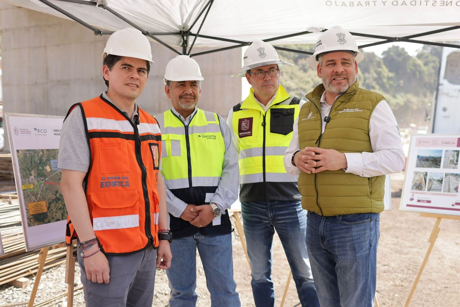 Supervisa Bedolla avances de la autopista Maravatío-Zitácuaro