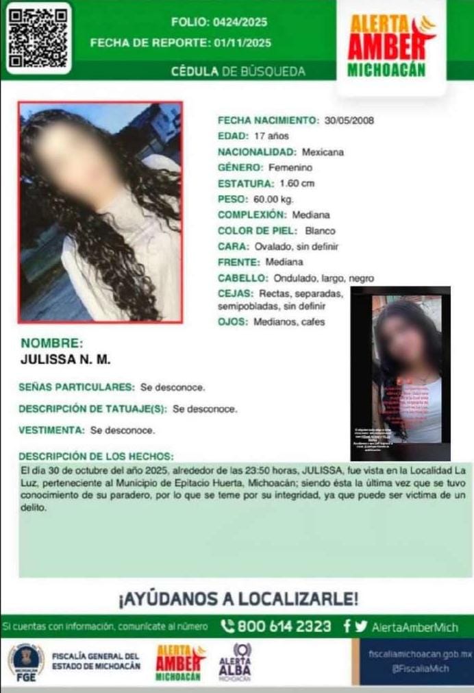 Investigan hallazgo de una joven sin vida en Epitacio Huerta