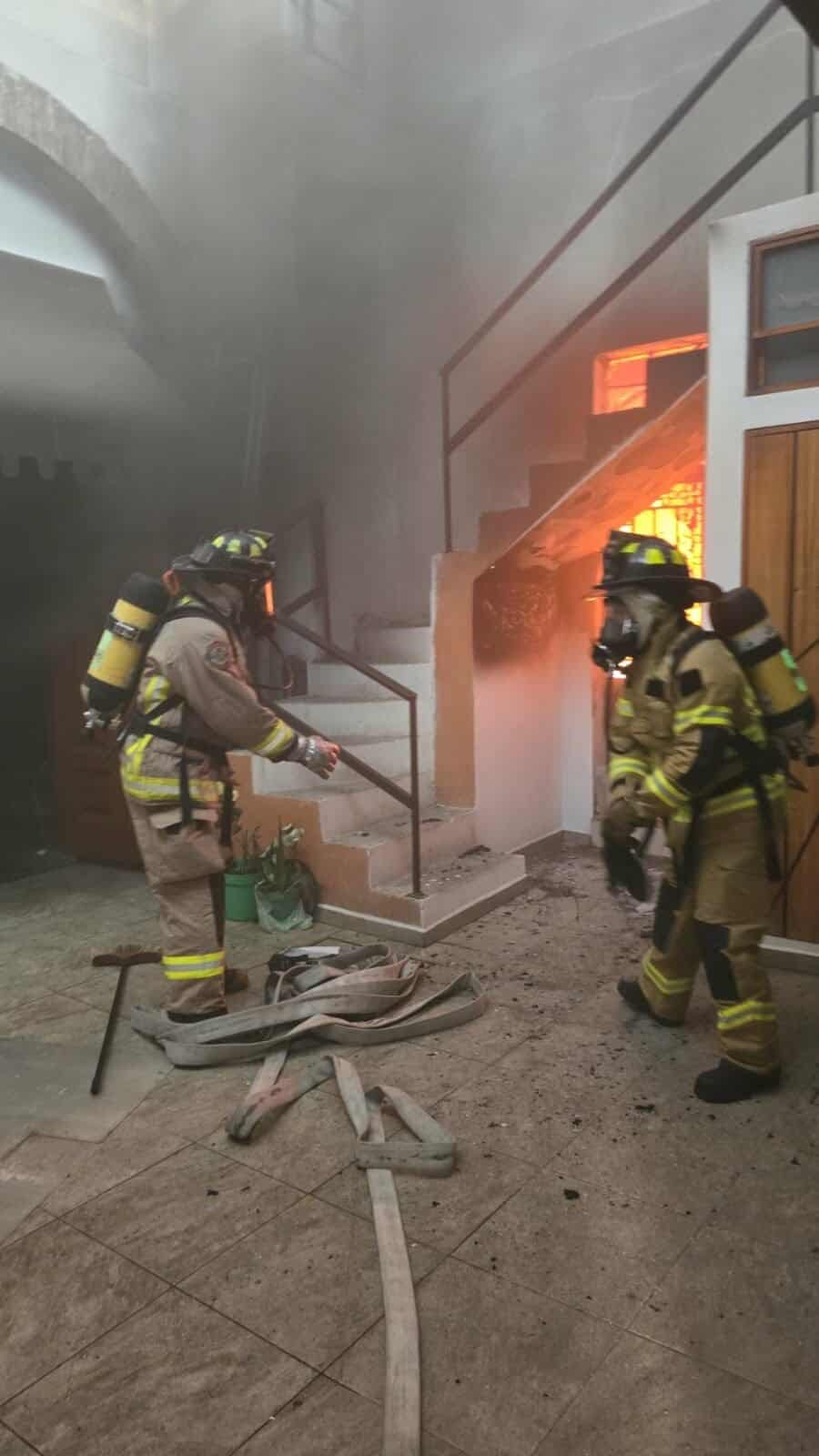 Policía Morelia detiene a sospechoso de provocar incendio en parroquia de la colonia Felicitas del Río 