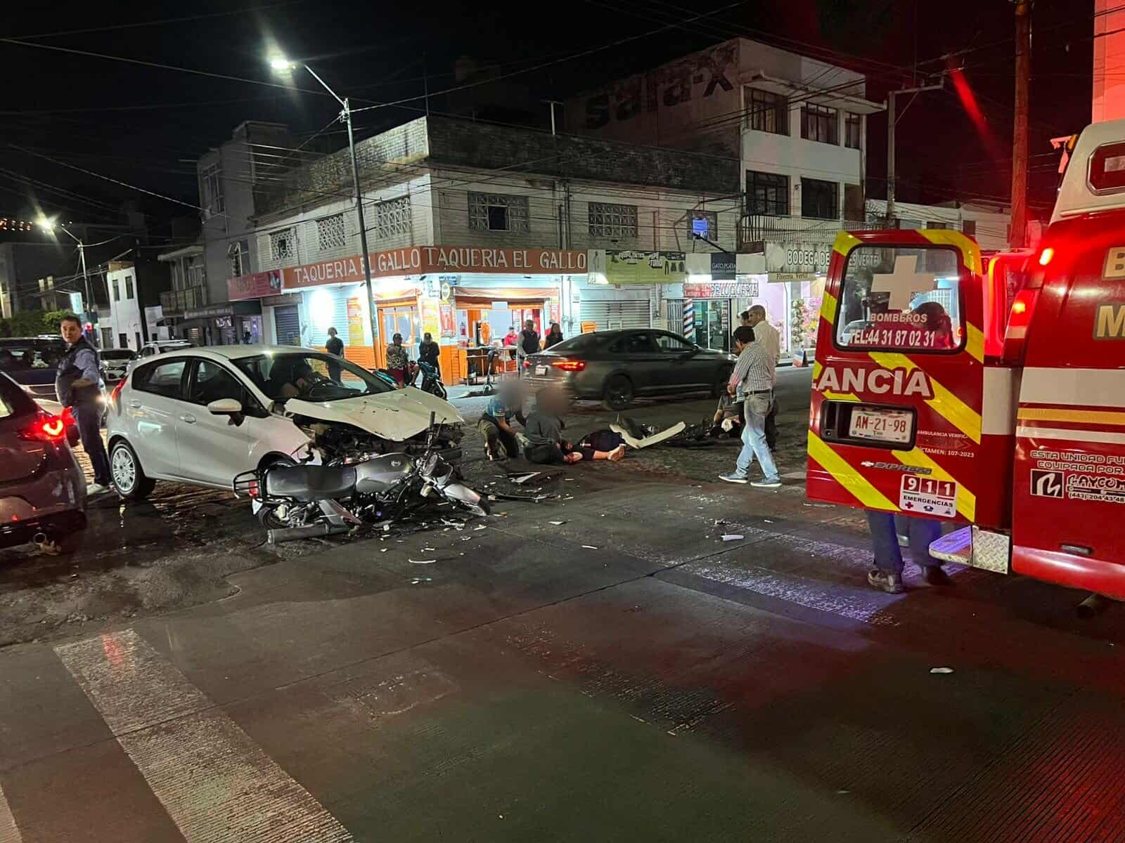 Accidentes de tránsito registrados en diferentes puntos de Morelia dejan 2 heridos