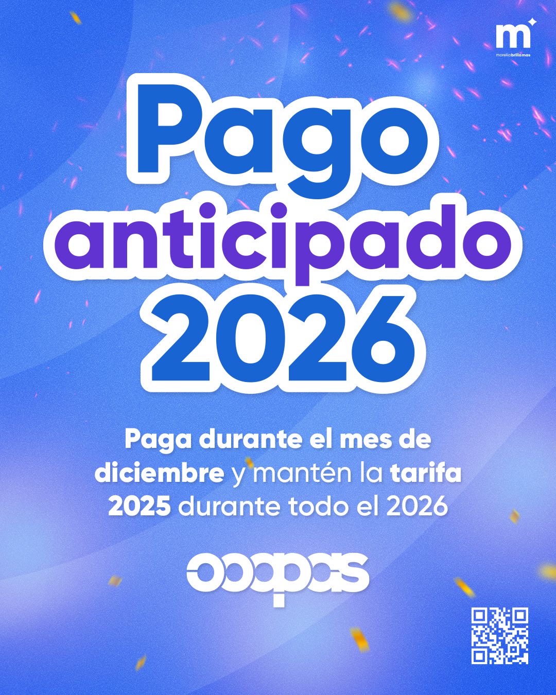 Con tarifa 2025, Ooapas da inicio al programa Pago Anticipado 2026 